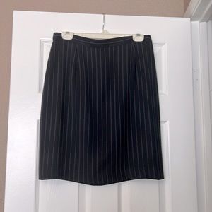 Preview Collection navy blue pinstriped skirt
